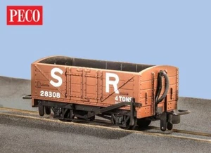 H0e Peco Offener Güterwagen braun SR 28308, 2-achsig - Peco GR201B - Bild 1 von 1