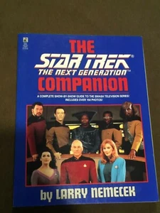 Star Trek The Next Generation TNG Companion Large Softback Book Larry Nemecek - Picture 1 of 3