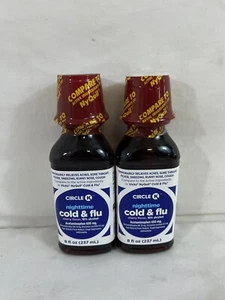 Lot of 2 Circle K Nighttime Cold Flu Cherry Flavor 650 mg Acetaminophen 2026/07 - Picture 1 of 1