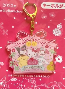 Portachiavi acrilico Sanrio Hello Kitty Cinnamoroll Kuromi Pompompurin My Melody NUOVO - Foto 1 di 6