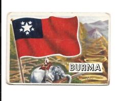 1956 Topps flags of the World / Burma #11