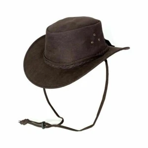 Australian Western Style 100% Real Amara Leather Black Brown Unisex - Picture 1 of 3