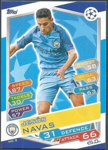 TOPPS MATCH ATTAX CHAMPIONS LEAGUE 2016-17 #MC09-MANCHESTER CITY-JESUS NAVAS - Picture 1 of 1