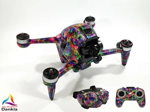 DJI FPV - SKIN - Design: Coloured Pixels + Goggles - Wrap / Decal / Zubehör - Picture 1 of 12