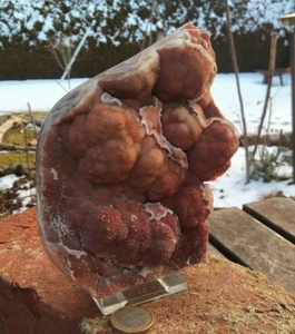 Neufund Citrin / Eisenkiesel / Rosaquarz Stufe Sulzbach/ Bayerischer Wald 1,1kg - Bild 1 von 12