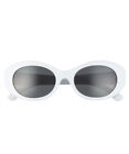 Nordstrom Bp. 50mm Retro Oval Sunglasses - Women's - White NEW