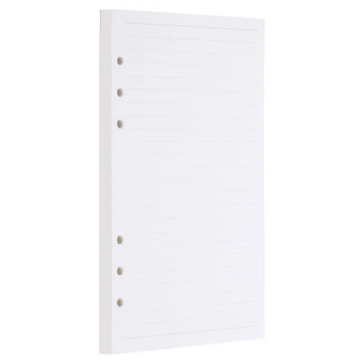 A5 Ruled Refills Inserts 6-Ring Binder Loose Leaf, 80 Sheets/160 Pages, Lined - Image 1 of 4