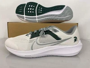 Nike White/Silver Zoom Pegasus 40 Running Shoes Men's Size 18 - Picture 1 of 7