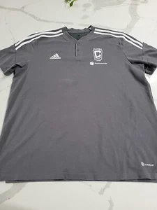 Adidas Columbus Crew 96 Gray Unisex Soccer Aeroready Jersey Size Adult XL - Picture 1 of 8
