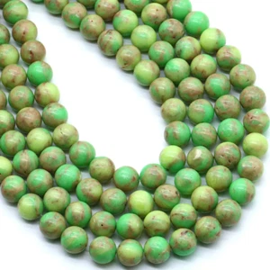 Piedra Emperador Verde 8MM Cuentas Natural 15" (+/- 44) Cuentas por hebra B-35 - Imagen 1 de 1
