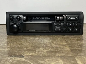 KENWOOD CAR AUDIO STEREO AM/FM CASSETTE PULL-OUT OLD SCHOOL KRC-140 RARE VINTAGE - Picture 1 of 11