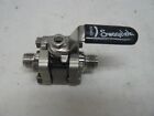 Swagelok SS-62TS6 Stainless Steel 3-Piece Ball Valve 3/8 in Tube Fitting