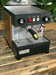 RANCILIO TYPE L6 1 GROUP BLACK & BROWN ESPRESSO COFFEE MACHINE DOMESTIC HOME BAR - Picture 1 of 12