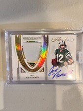 2022 Panini Flawless Distinguished New York Jets Joe Namath Auto Patch 05/20