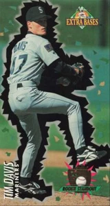 1994 Fleer Extra Bases Rookie Standout Tim Davis Seattle Mariners #4 - Picture 1 of 2