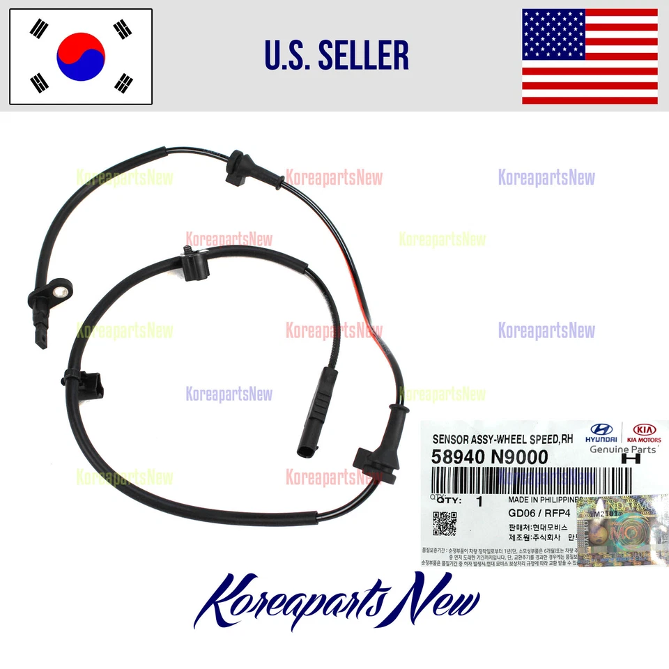 Sensor de frenos ABS DELANTERO DERECHO PASSENGR ⭐OEM⭐ 58940N9000 Hyundai Tucson 2022-2024 Foto 1 de 1