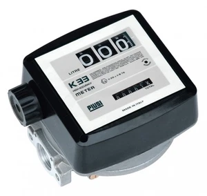 Medidor de flujo de combustible mecánico Piusi K33 ATEX, reajustable, para gasolina, queroseno, etc. - Imagen 1 de 1
