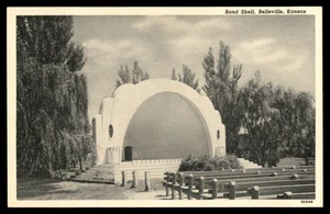 Postcard Band Shell in Belleville, Kansas - Picture 1 of 2