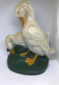 Vintage Enten Eisen Türstopper John Wright? 8" hoch x 6" breit x 3" tief - Bild 1 von 5