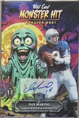 TARJETA AUTÓGRAFA DAN MARINO MONSTER JUMBO - VERDADERO 1 DE 1 - 2025 HAUNTED HITS  Foto 1 de 2