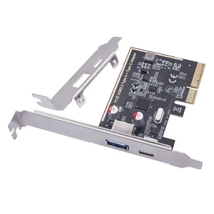 PCIE USB 3.2 GEN2 10G + Adaptateur Type C 10G Carte D'Extension PCI Express7575 - Photo 1/6