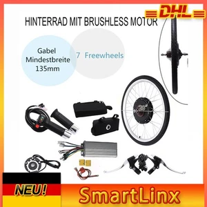 Kit de conversión de bicicleta eléctrica motor 48V 1KW con kit de rueda trasera para kit de conversión de 28 pulgadas - Imagen 1 de 13