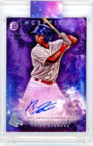 2016 Topps Bowman Inception Purple - Rafael Devers Prospect Auto /150  Red Sox - Picture 1 of 2