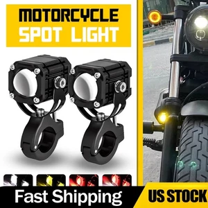 1/2SET Motorcycle LED Driving Light Spotlight Auxiliary Lamp For SUV ATV Truck - Picture 1 of 10