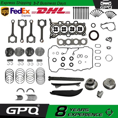 Kit de cadena de distribución con junta VVT kit de pistón para 17-24 Hyundai Kia Soul G4NH 2,0 L Foto 1 de 4