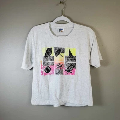 Vintage Youth Single Stitch T Shirt Official Fan 14 - 16 Beach Sea Shell Theme - Image 1 of 4