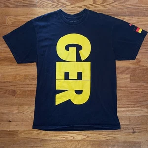 Nike Deutschland Swoosh schwarz Shirt Herren Größe L Olympia Fußball Nationalmannschaft - Bild 1 von 7