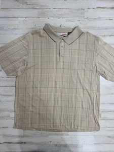 Grand Slam Performance Herren Poloshirt Größe Large Kurzarm Beige Trockenstrick - Bild 1 von 8