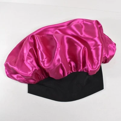Gorro Firstline Evolve Luxe satinado borde ancho para uso nocturno rosa fusia Foto 1 de 4