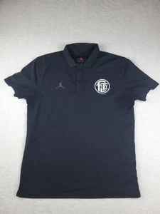 Jordan Men's Polo Shirt Black Jumpman Logo Golf Casual Size Medium Fort Lauder - Picture 1 of 23