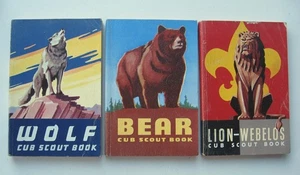 3 CUB SCOUT BOOKS ~ WOLF, BEAR, LION-WEBELOS 1957, 1958 - 10 - Picture 1 of 18