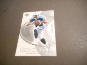 Derrick Mason 2003 Upper Deck Honor Roll Silver #88 #/200 Tennessee Titans - Imagen 1 de 1