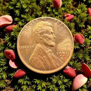 1959-D LINCOLN CENT GEM RED RPM RARE 🌹actual Coin 🌹09134 - Picture 1 of 10