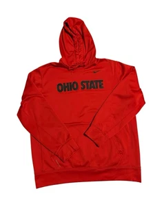 Sudadera con capucha roja Nike Ohio State Buckeyes para hombre talla grande Dri-Fit - Imagen 1 de 7
