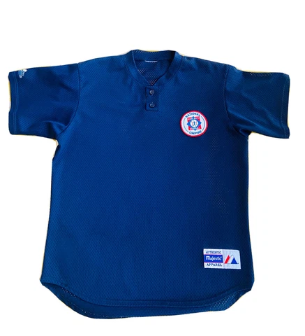 Vintage Majestic Authentic Babe Ruth Baseball National Umpire Jersey Size Large Cover