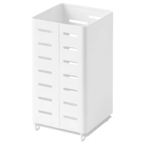 Ikea Larger Kitchen Utensil Rack Storage Rack With pull-out tray Steel White - Picture 1 of 5