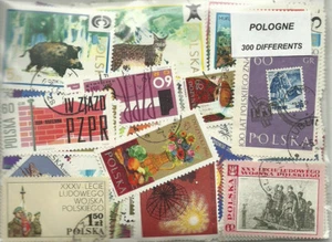 Lot 300 timbres de Pologne - Picture 1 of 1