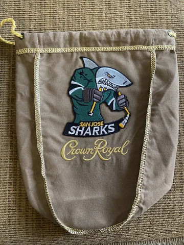 NHL San Jose Sharks CROWN ROYAL BAG 750 Ml Cover