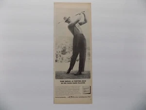 1963 PRINT AD SLAMMIN SAMMY SNEAD GOLFER GLEN OAKS SLACKS - Bild 1 von 1