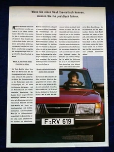 Saab 99 900 Turbo Prospekt ca. 1982 - Bild 1 von 3