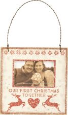 Christmas Together Mini Frame Wood Our First Xmas 36061.