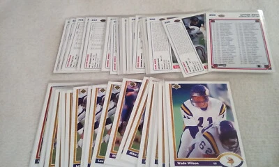 1991 Upper Deck Football Base Set 200-299. Pick players/cards you need. - Image 1 of 4