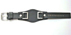 Fossil Original Spare Leather Strap JR1156 Watch Band Black With Underlay 24 MM