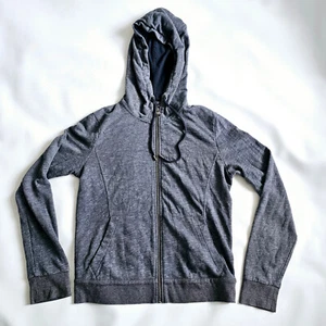Armani Exchange Women's Hoodie Small Full Zip Grey Ladies AIX Lettering Pockets - Picture 1 of 11