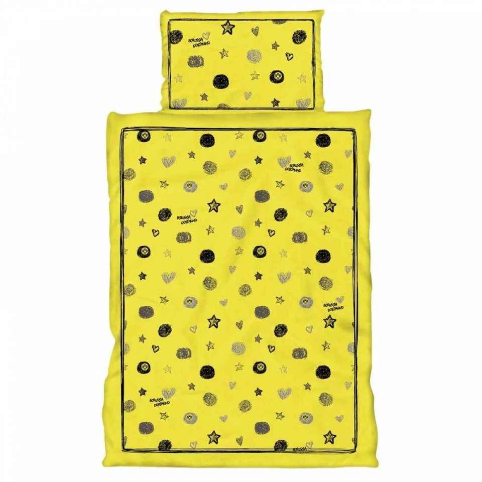 Borussia Dortmund Kinder Bettwäsche 2-teilig 100 x 135 cm BVB 09 - Bild 1 von 1