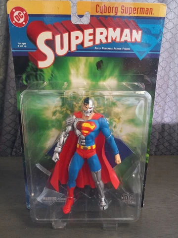 Dc Direct Cyborg Superman Action Figure New Cover
